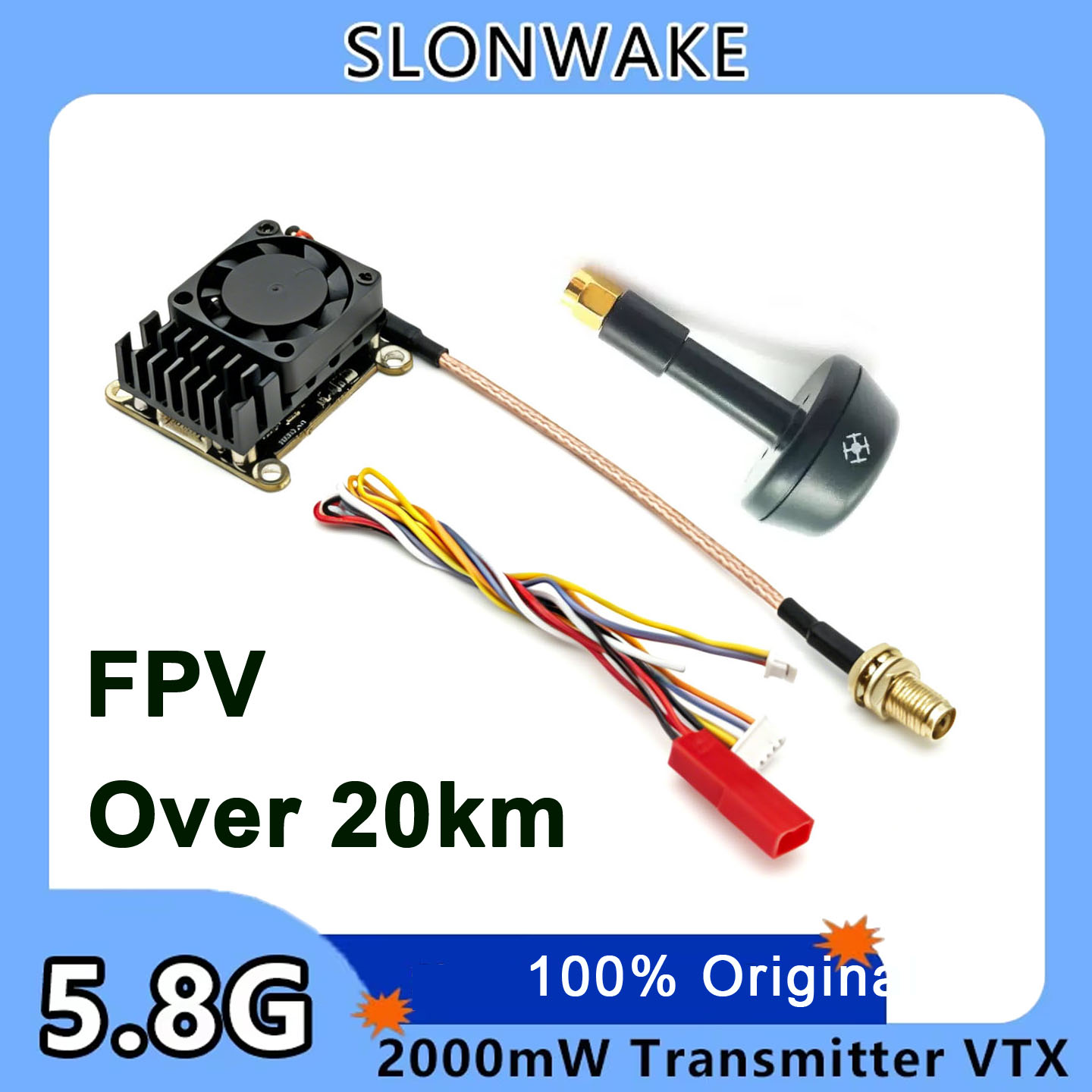 Fpv Drone Frame - Yeni yükseltme 5.8Ghz 2W ayarlanabilir FPV