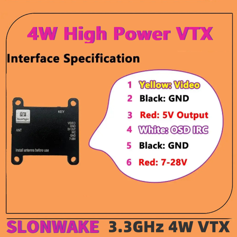 SLONWAKE FPV 3.3G 16CH 4000mW  - Fpv Drone Frame incelemesi ve fiyatı