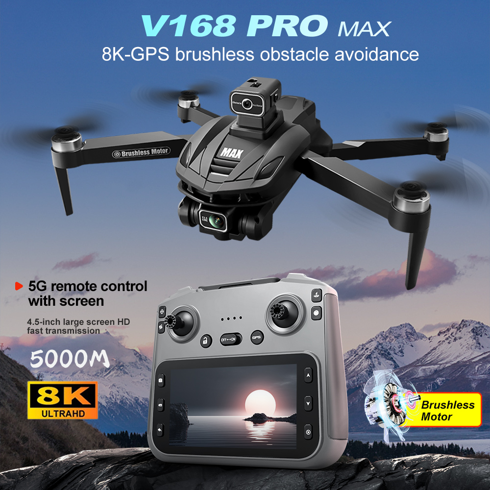 V168 PRO Max GPS Drone 8K Prof - Fpv Drone Charger incelemesi ve fiyatı